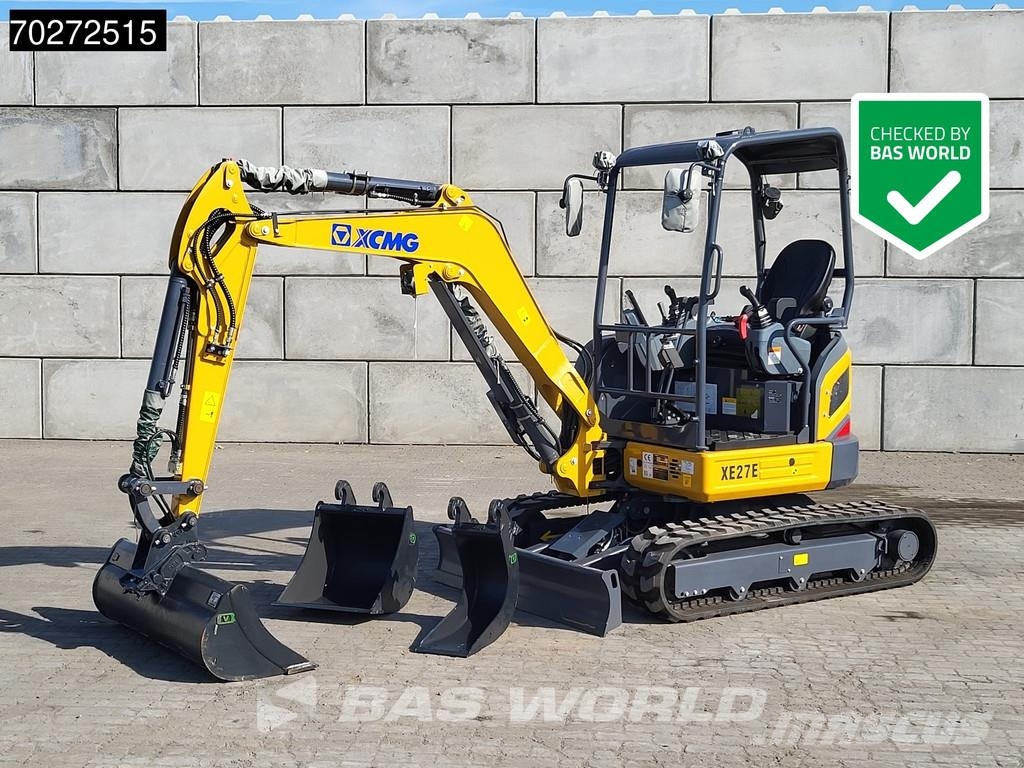 XCMG XE27 E FACTORY WARRANTY - CW / 3 BUCKETS - KUBOTA حفارات صغيرة أقل من 7 طن (حفارات صغيرة)