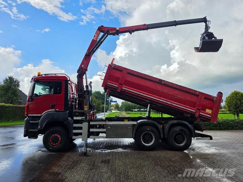 MAN TGS 420 !!6X6!! Z-CRANE TIPPER NL TRUCK TOP!! Kiperi kamioni