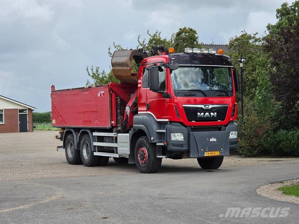 MAN TGS 420 !!6X6!! Z-CRANE TIPPER NL TRUCK TOP!! Kiperi kamioni