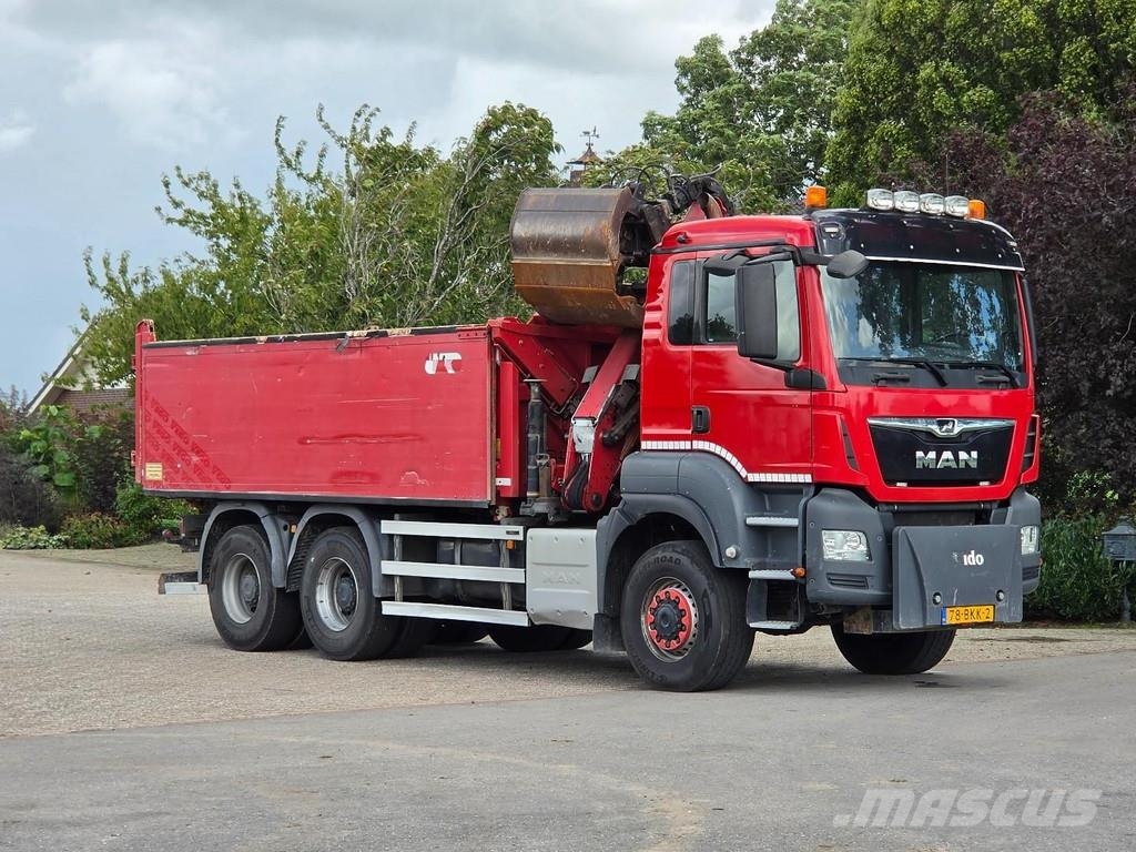 MAN TGS 420 !!6X6!! Z-CRANE TIPPER NL TRUCK TOP!! Kiperi kamioni