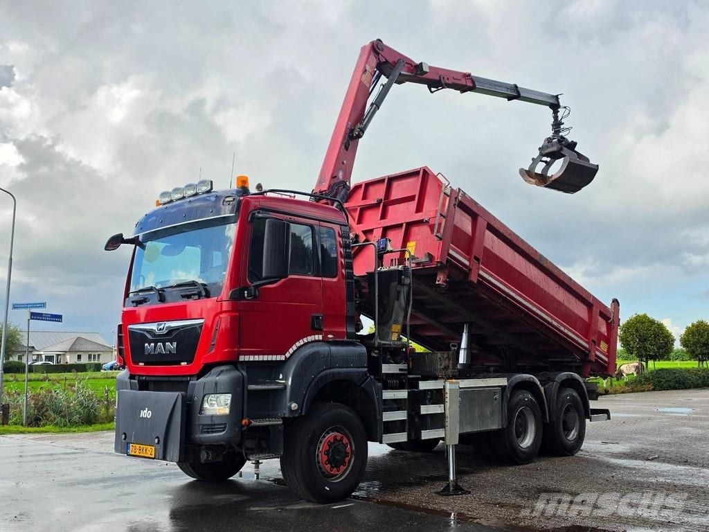 MAN TGS 420 !!6X6!! Z-CRANE TIPPER NL TRUCK TOP!! Kiperi kamioni
