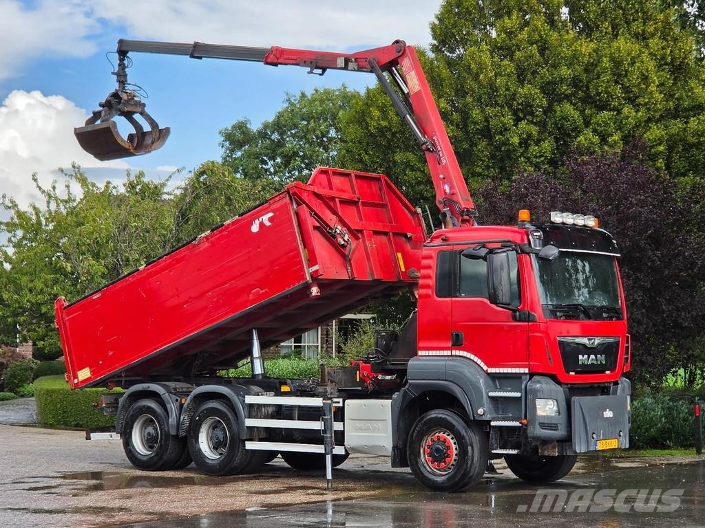 MAN TGS 420 !!6X6!! Z-CRANE TIPPER NL TRUCK TOP!! Kiperi kamioni