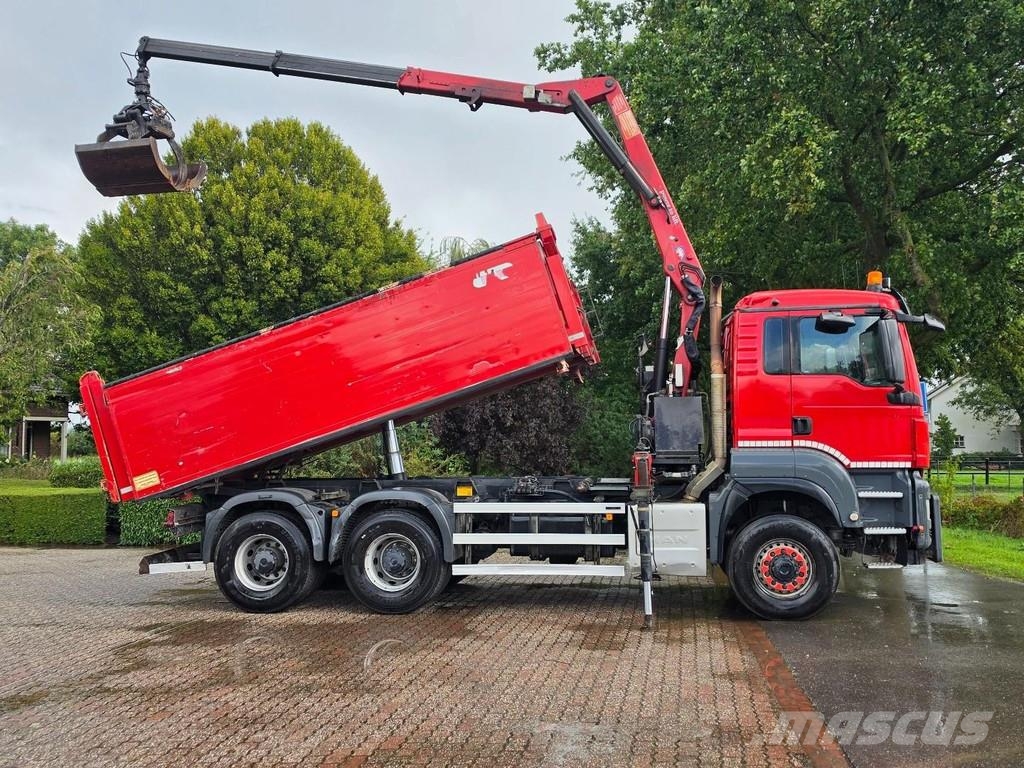 MAN TGS 420 !!6X6!! Z-CRANE TIPPER NL TRUCK TOP!! Kiperi kamioni