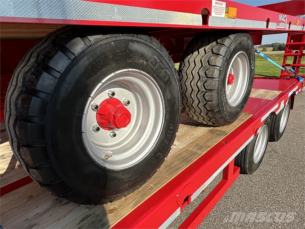 MAC 2 Axlad maskintrailer Góndola de cama rebajada