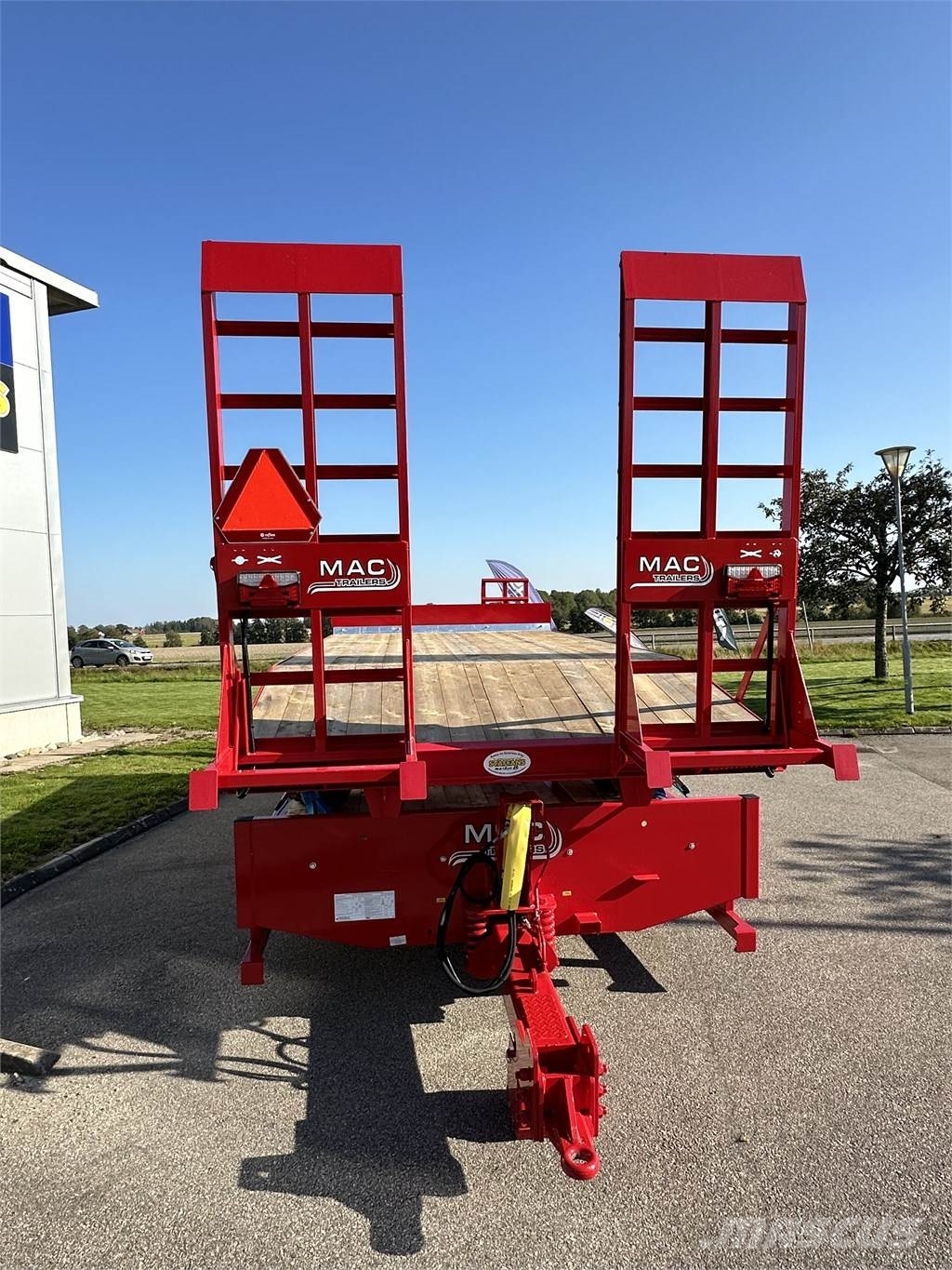 MAC 2 Axlad maskintrailer Góndola de cama rebajada