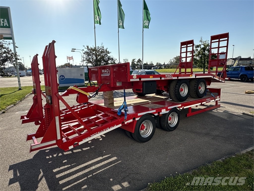 MAC 2 Axlad maskintrailer Góndola de cama rebajada