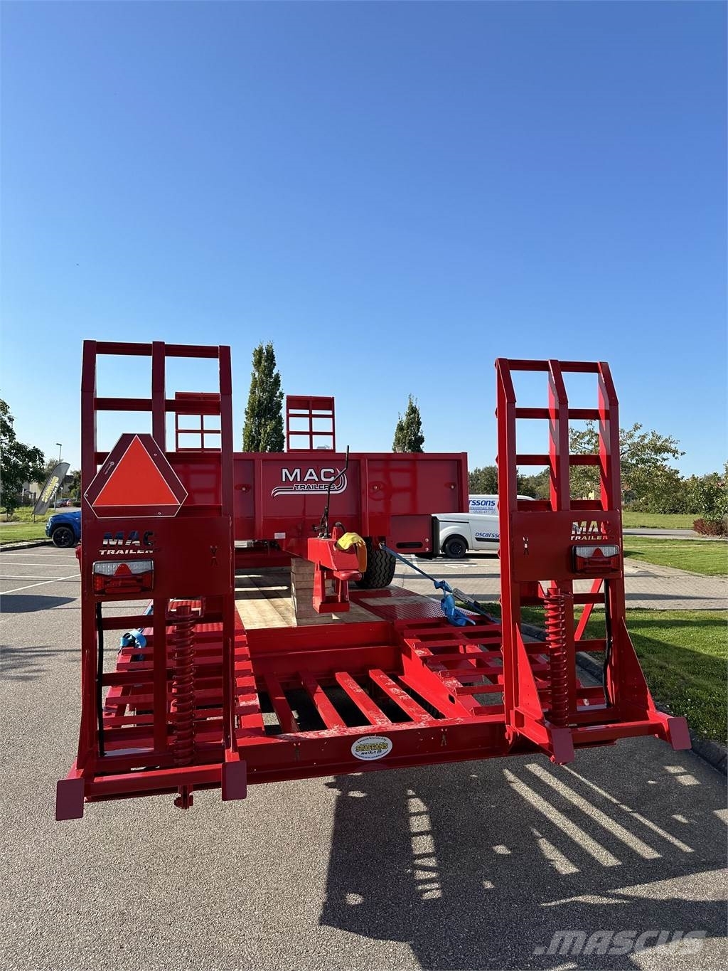 MAC 2 Axlad maskintrailer Góndola de cama rebajada