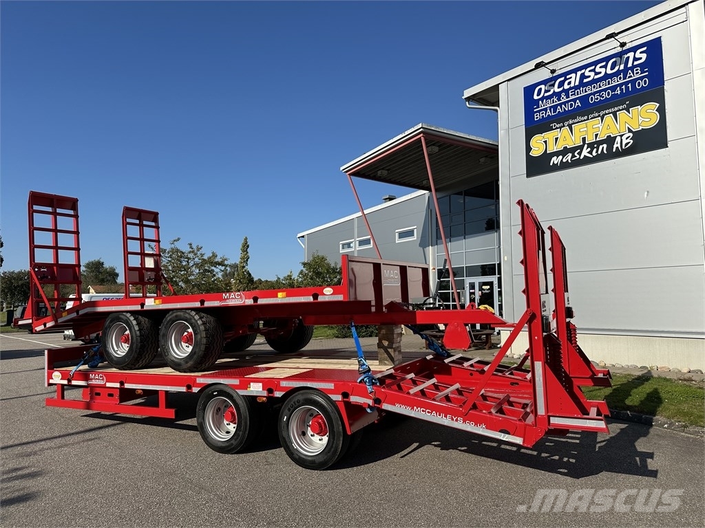 MAC 2 Axlad maskintrailer Góndola de cama rebajada