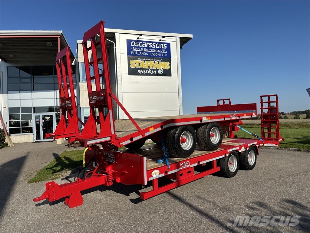 MAC 2 Axlad maskintrailer Góndola de cama rebajada