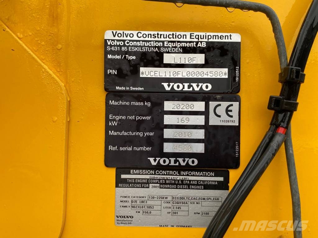 Volvo L 110 F Pyöräkuormaajat