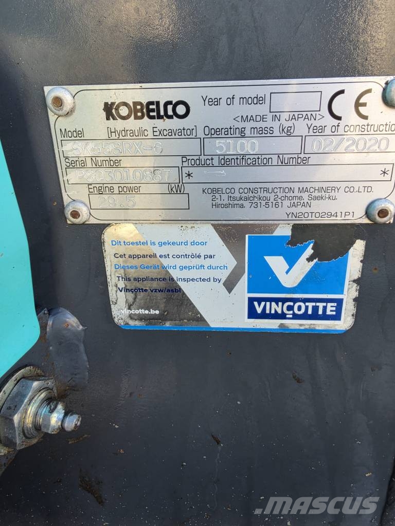 Kobelco SK 55 SRX-6 Miniekskavaatorid < 7 t