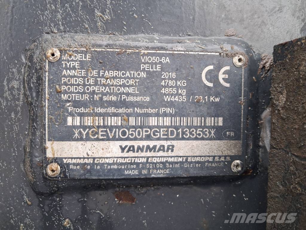 Yanmar Vio 50-6A Mini excavators < 7t (Mini diggers)