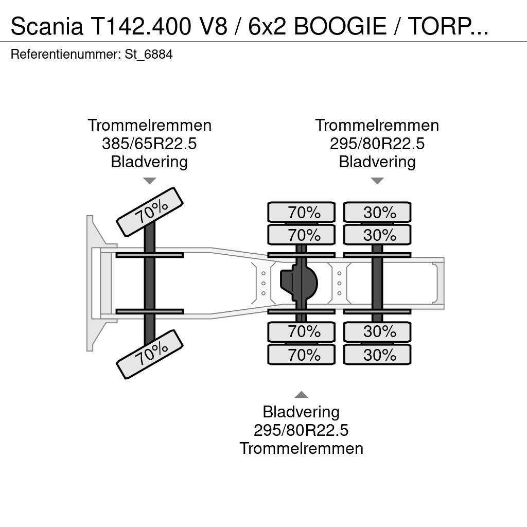 Scania T142.400 V8 / 6x2 BOOGIE / TORPEDO / HAUBER Motrici e Trattori Stradali