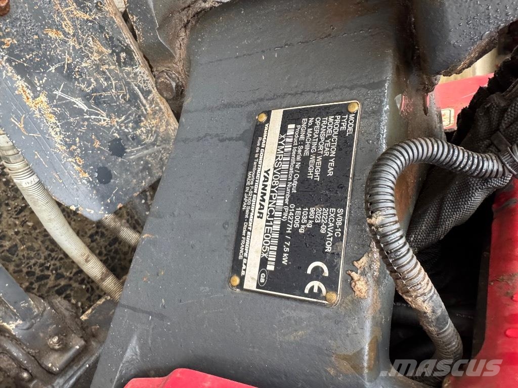 Yanmar SV08 (1E005) *SOLD/VENDUE ミニ油圧ショベル 7t以下(ミニユンボ・ミニディガー)