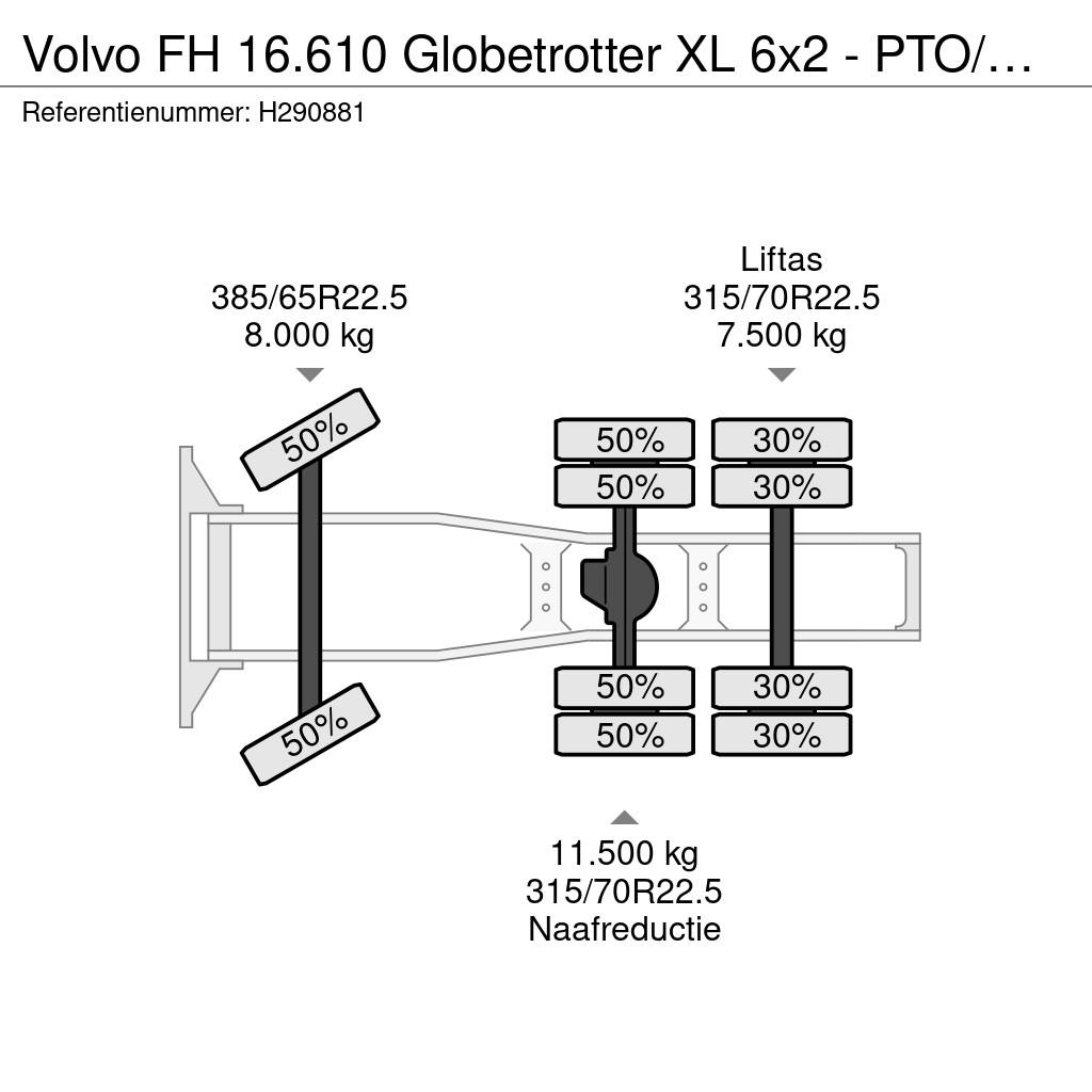 Volvo FH 16.610 Globetrotter XL 6x2 - PTO/Hydraulics - R Sattelzugmaschinen