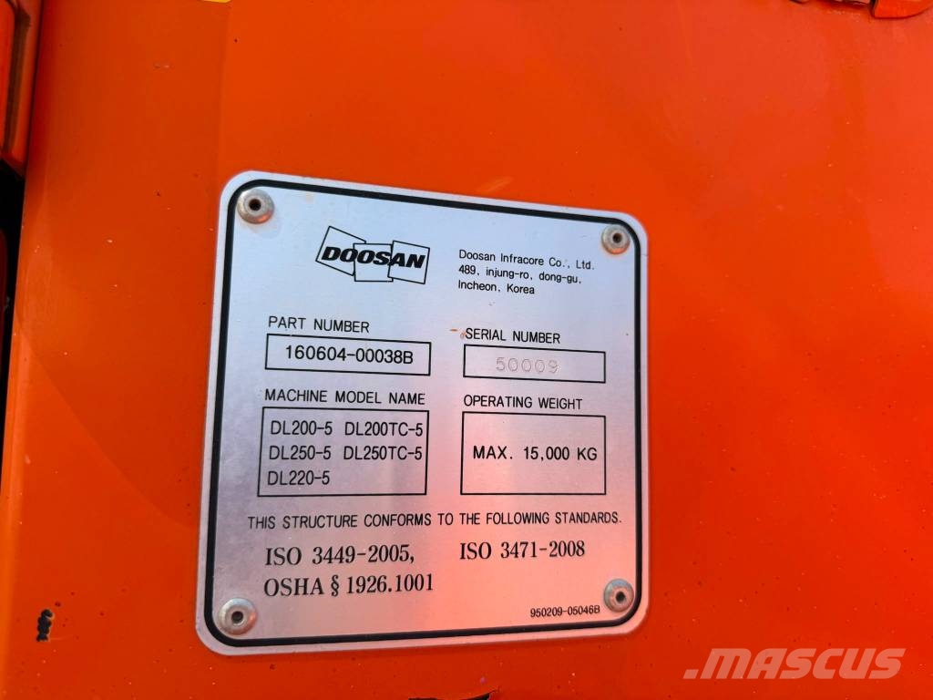 Doosan DL 200-5 Naudoti ratiniai krautuvai