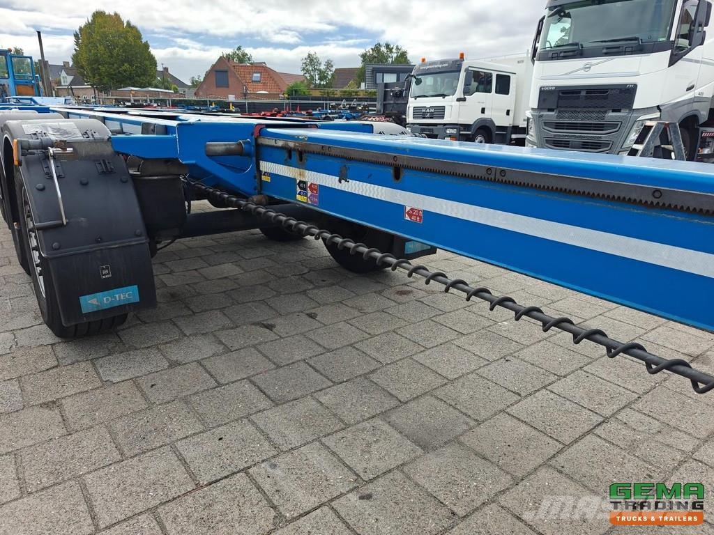 D-tec FLEXITRAILER Multi - 3x Extendable - Lift Axle - 4 نصف مقطورات حاويات