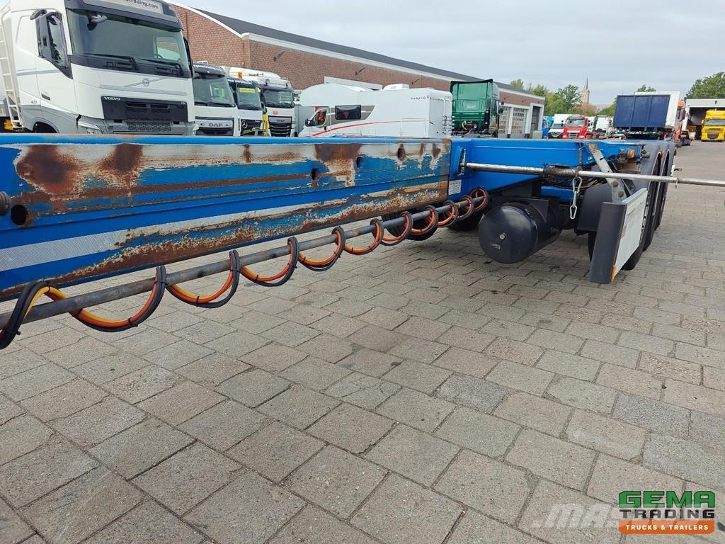 D-tec FLEXITRAILER Multi - 3x Extendable - Lift Axle - 4 نصف مقطورات حاويات