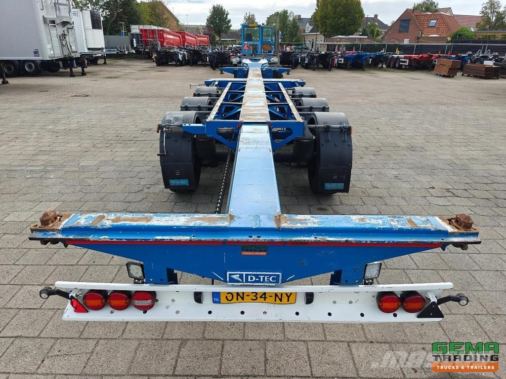 D-tec FLEXITRAILER Multi - 3x Extendable - Lift Axle - 4 نصف مقطورات حاويات
