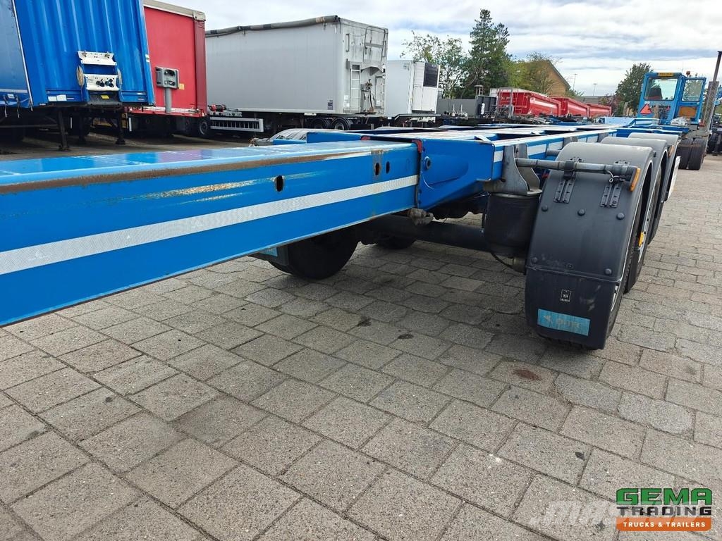 D-tec FLEXITRAILER Multi - 3x Extendable - Lift Axle - 4 نصف مقطورات حاويات