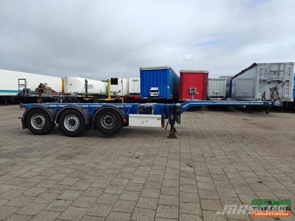 D-tec FLEXITRAILER Multi - 3x Extendable - Lift Axle - 4 نصف مقطورات حاويات