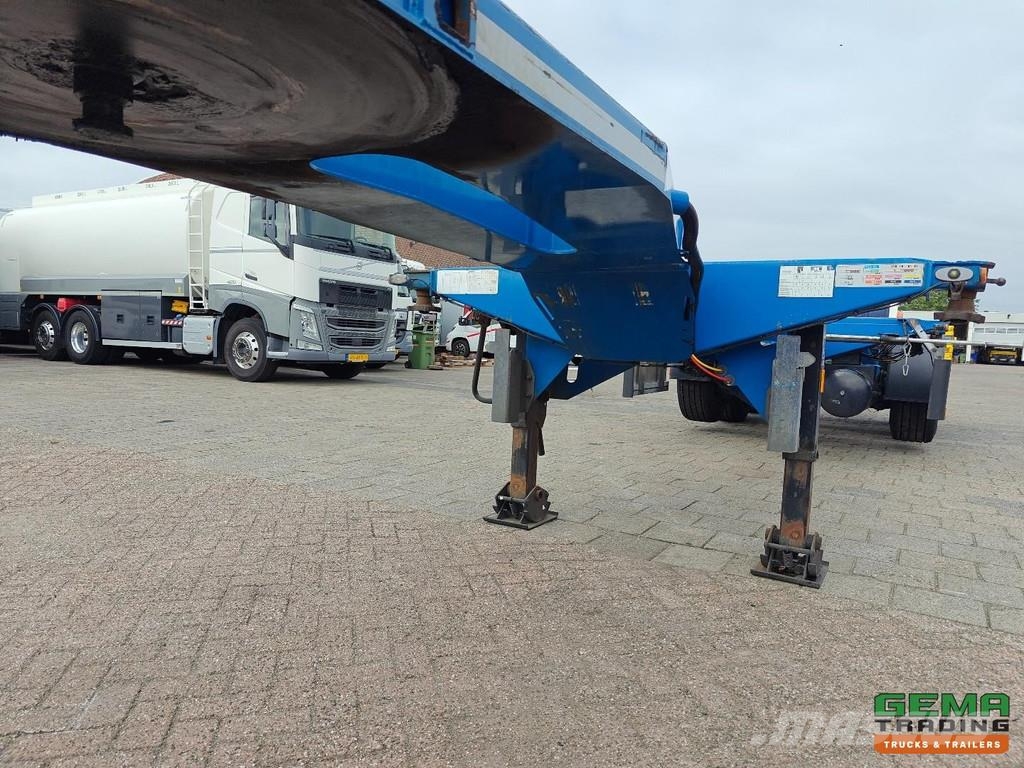 D-tec FLEXITRAILER Multi - 3x Extendable - Lift Axle - 4 نصف مقطورات حاويات