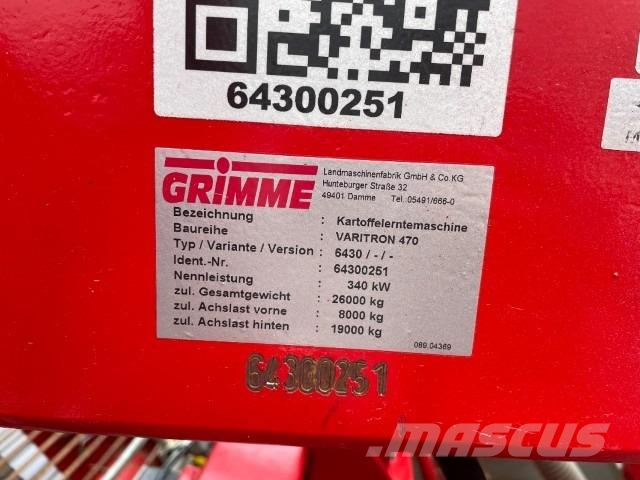 Grimme VARITRON 470 RS Lantbruk - Övrigt