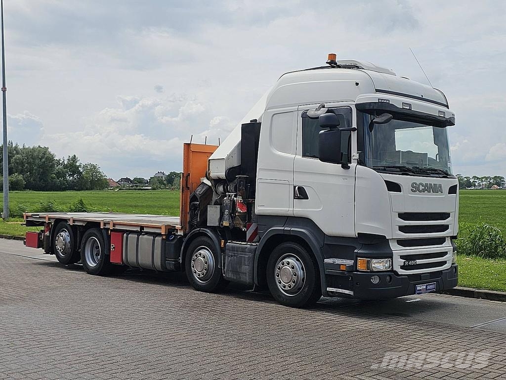 Scania R490 HMF 6020 Camiones de cama baja