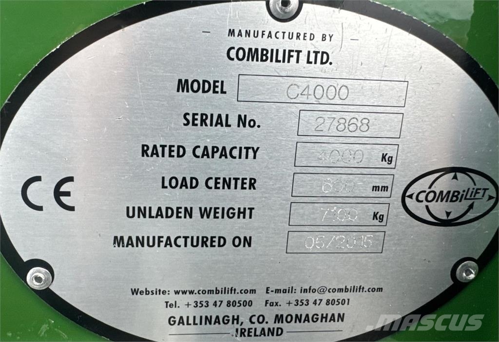 Combilift C4000 // 2015 year // Triplex 8400 mm  // Only  72 Nelitietrukit