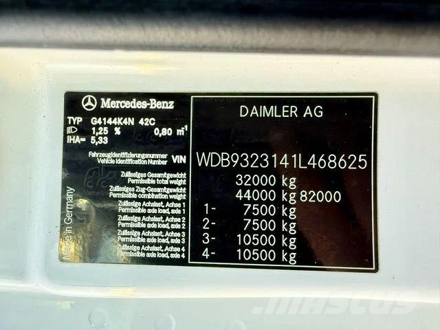 Mercedes-Benz Actros 4144 /8x4/Retarder/Muldenkipper/Eu5/273tkm Kipper