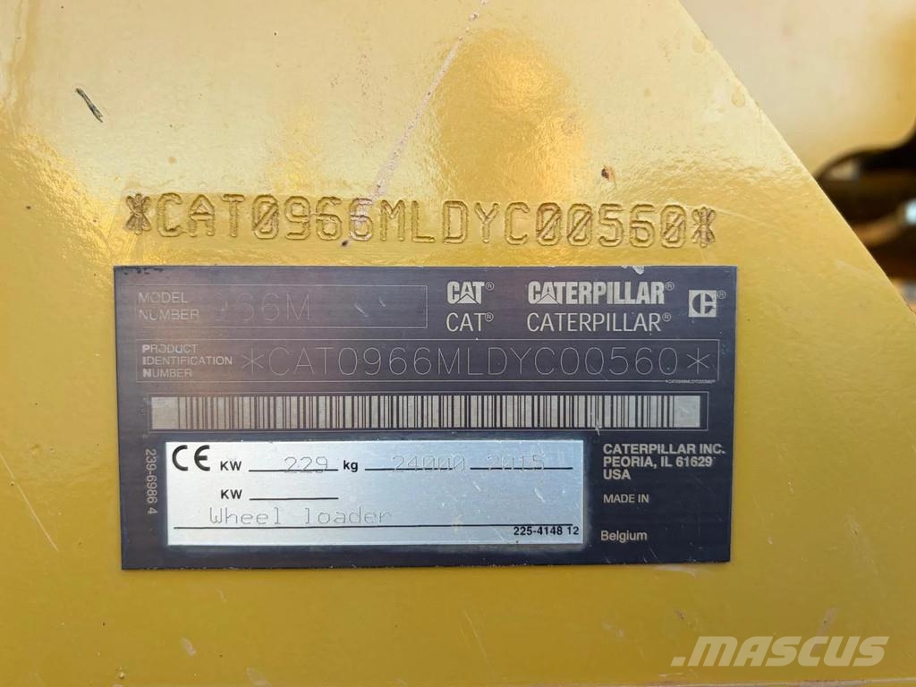 CAT 966M - 24T - Wheel Loader - CE - Rear Camera - Air Wielladers
