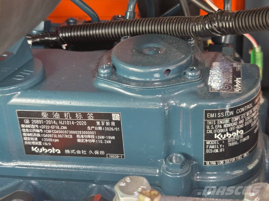 KGX K18 Kubota Powered Mini Digger Minigraafmachines < 7t