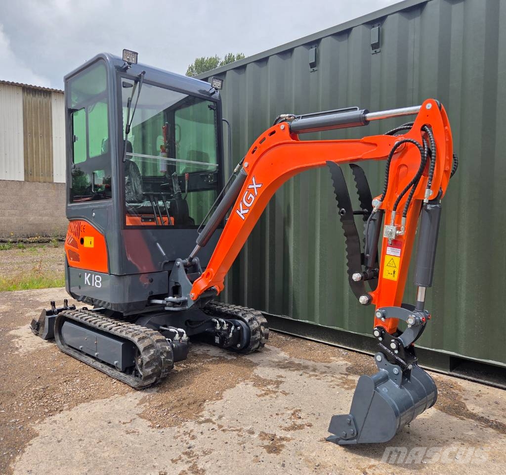 KGX K18 Kubota Powered Mini Digger Minigraafmachines < 7t