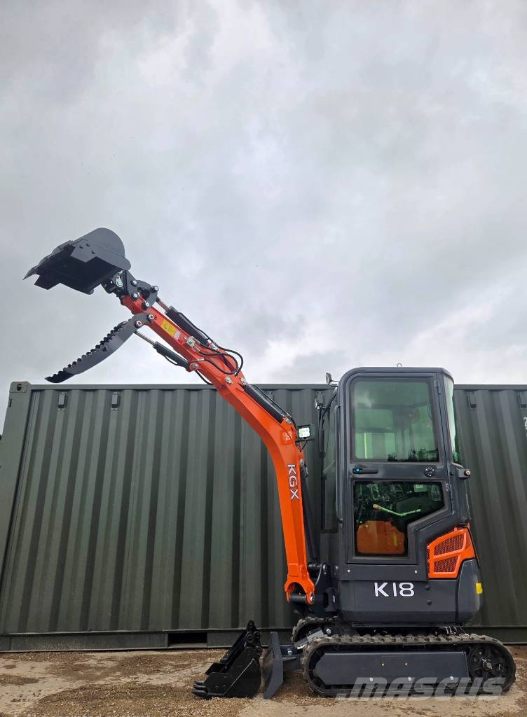 KGX K18 Kubota Powered Mini Digger Minigraafmachines < 7t