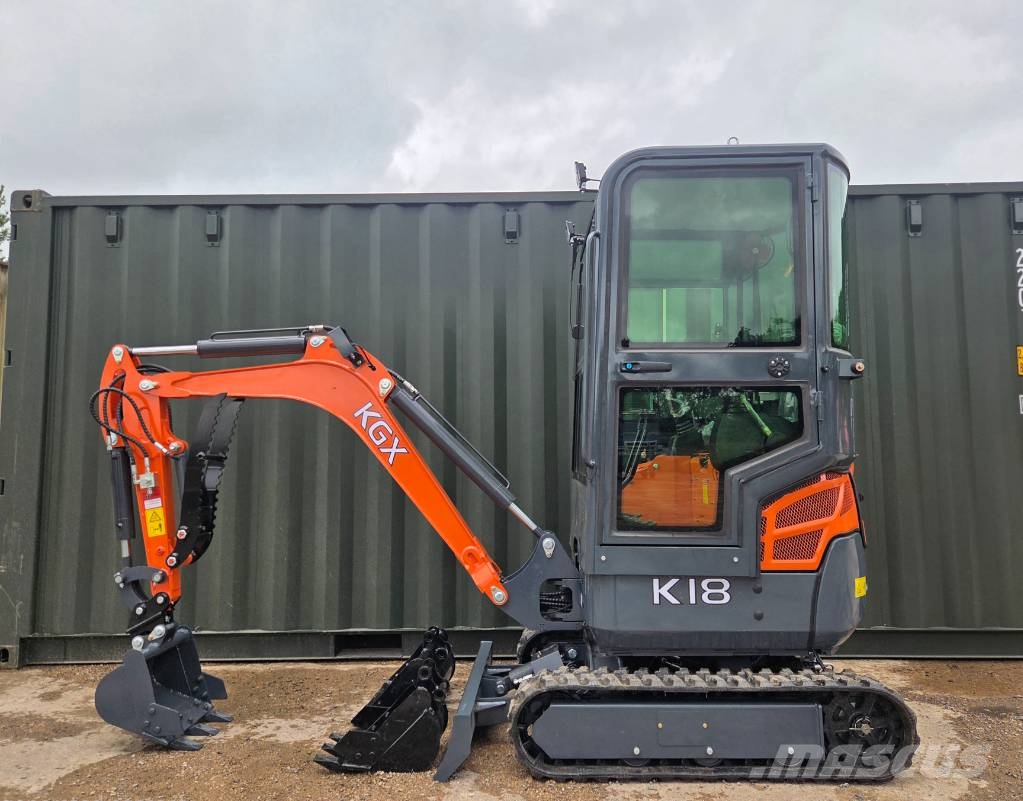 KGX K18 Kubota Powered Mini Digger Minigraafmachines < 7t