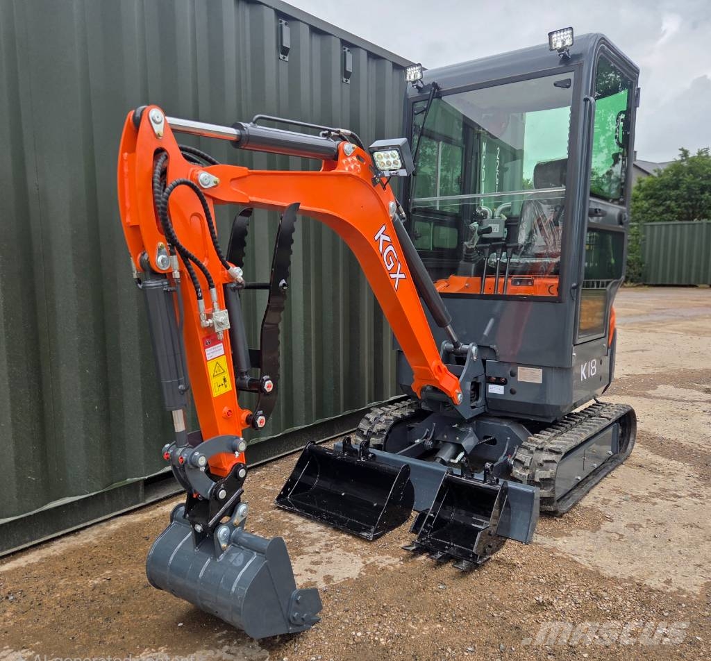 KGX K18 Kubota Powered Mini Digger Minigraafmachines < 7t
