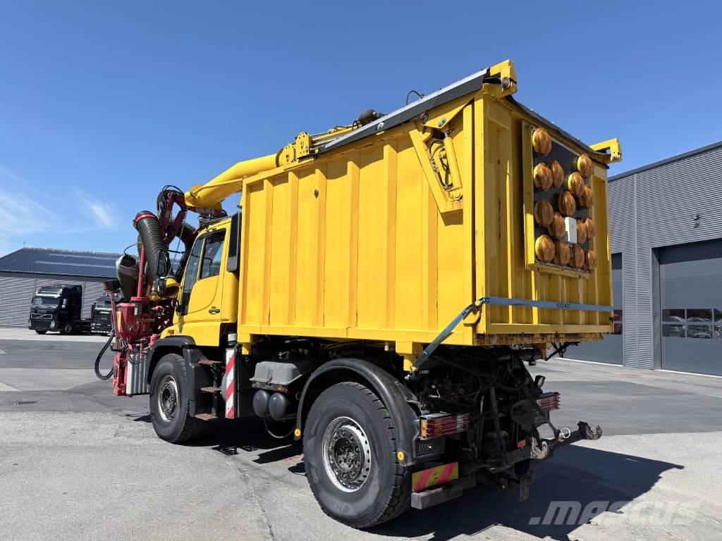 Unimog U500 4x4 / Dücker Tip / Sug / Slagleklipper Bañeras basculantes usadas