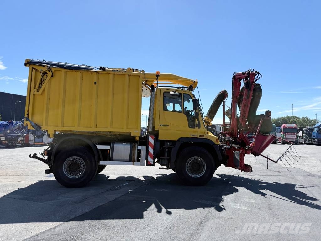 Unimog U500 4x4 / Dücker Tip / Sug / Slagleklipper Bañeras basculantes usadas