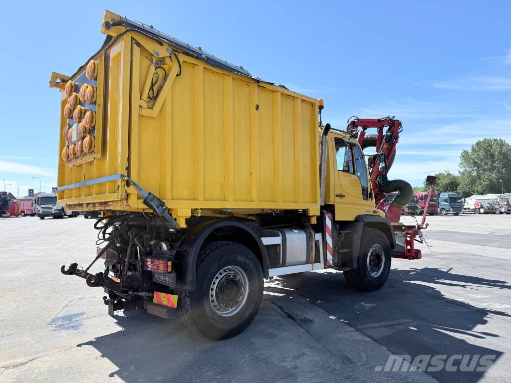 Unimog U500 4x4 / Dücker Tip / Sug / Slagleklipper Bañeras basculantes usadas
