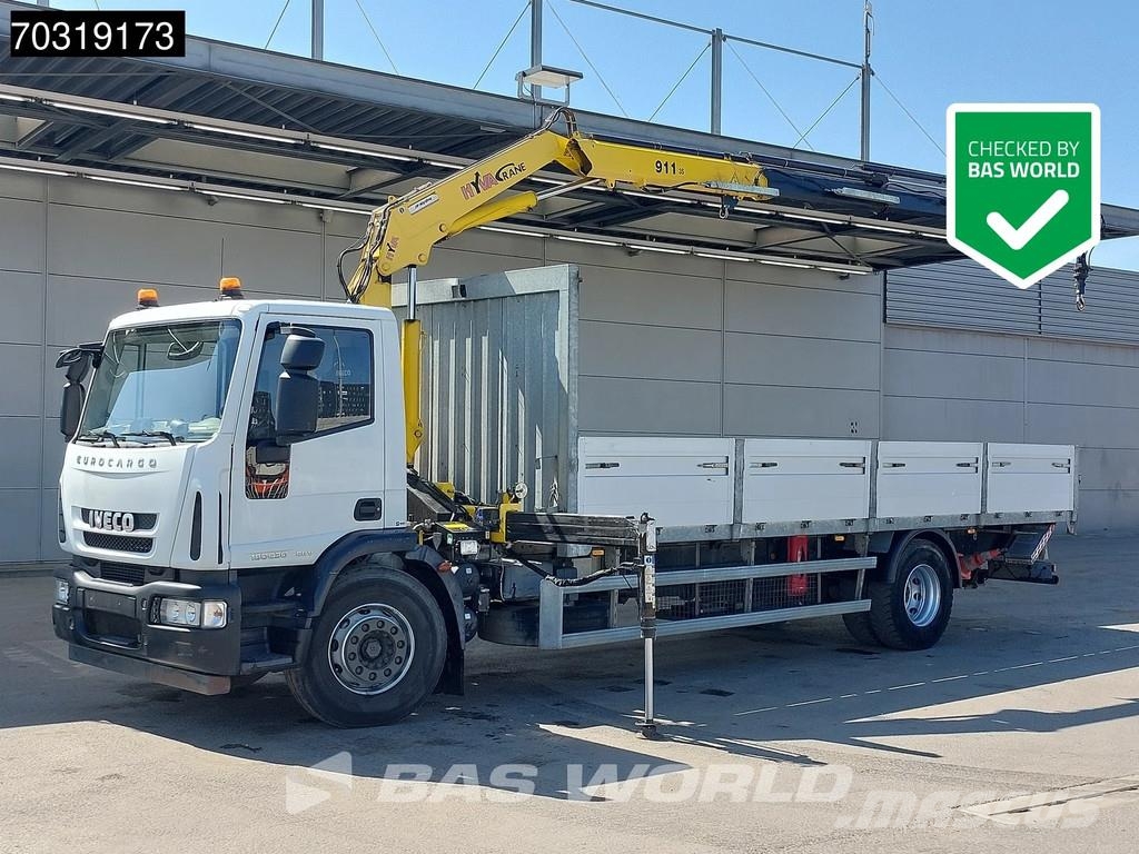 Iveco Eurocargo 180E300 4X2 Hyva V911 3S Crane Kran Telm Platte bakwagens
