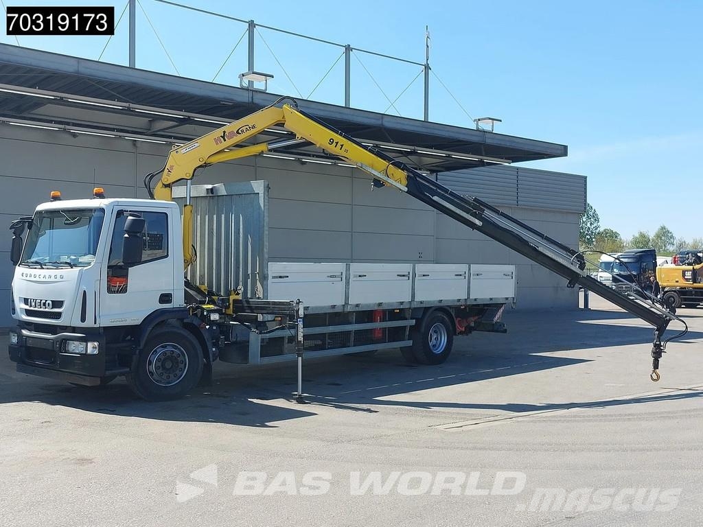 Iveco Eurocargo 180E300 4X2 Hyva V911 3S Crane Kran Telm Platte bakwagens
