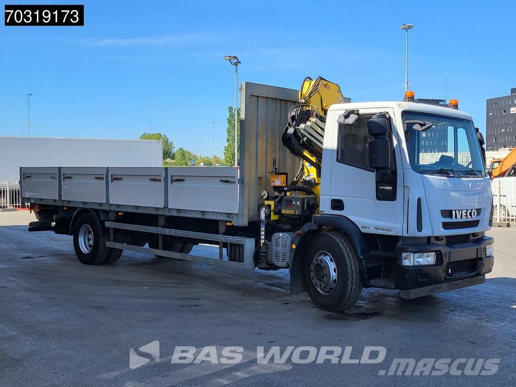 Iveco Eurocargo 180E300 4X2 Hyva V911 3S Crane Kran Telm Platte bakwagens