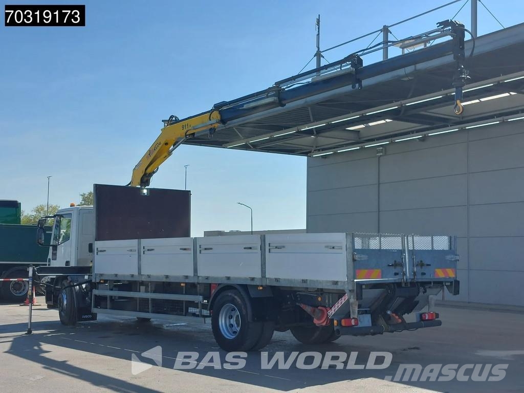 Iveco Eurocargo 180E300 4X2 Hyva V911 3S Crane Kran Telm Platte bakwagens