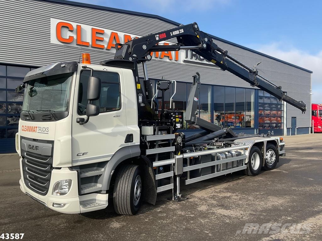 DAF FAN CF 430 Hiab 25 Tonmeter laadkraan 훅 리프트 트럭