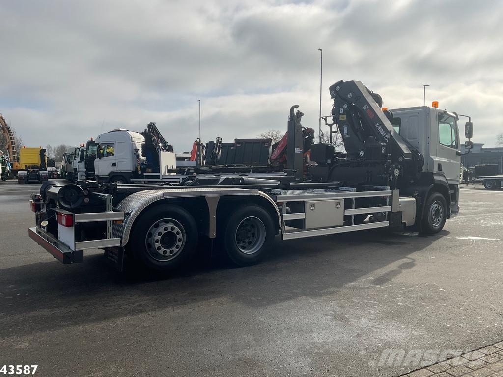 DAF FAN CF 430 Hiab 25 Tonmeter laadkraan 훅 리프트 트럭