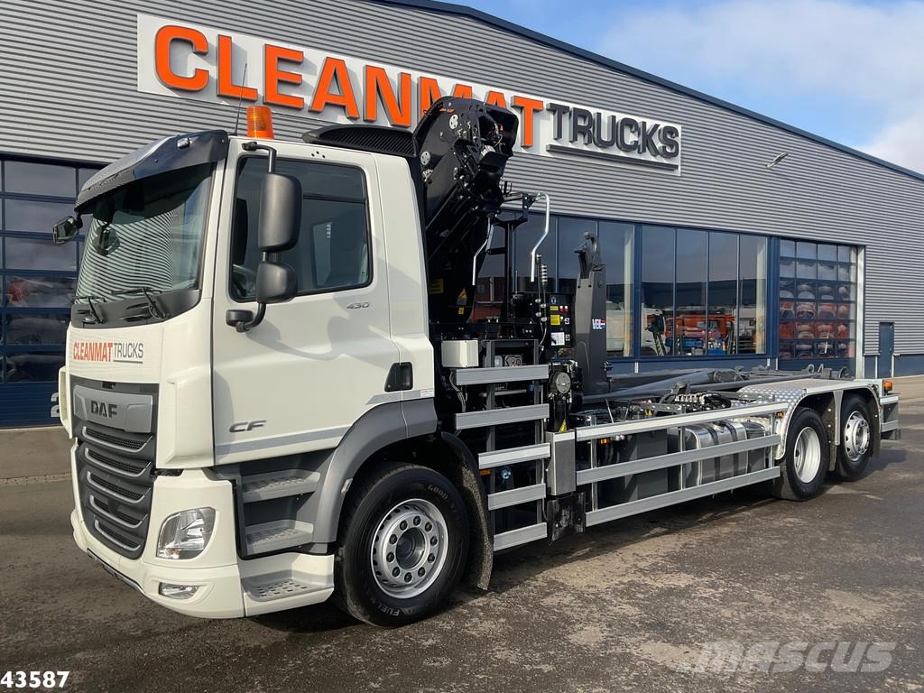 DAF FAN CF 430 Hiab 25 Tonmeter laadkraan 훅 리프트 트럭