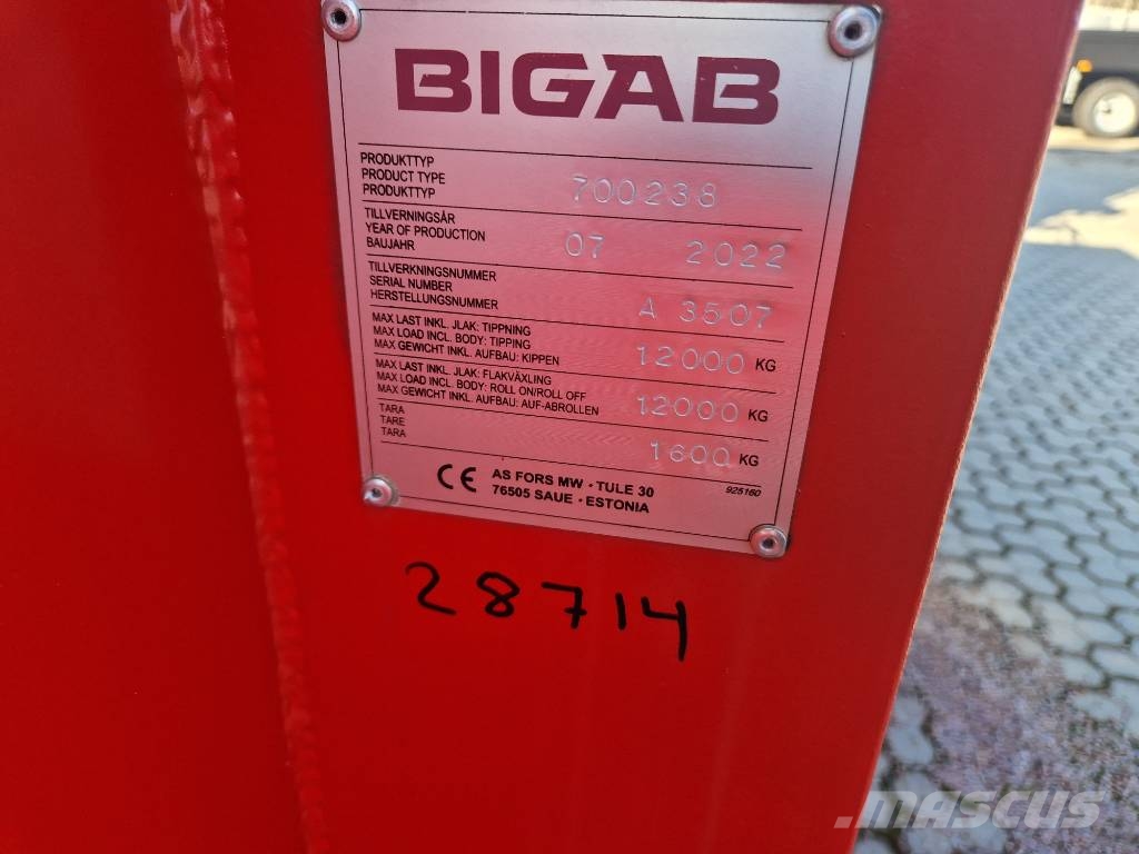 Bigab Flak 238 lättmaterialflak 16kubik Nytt Övriga vagnar
