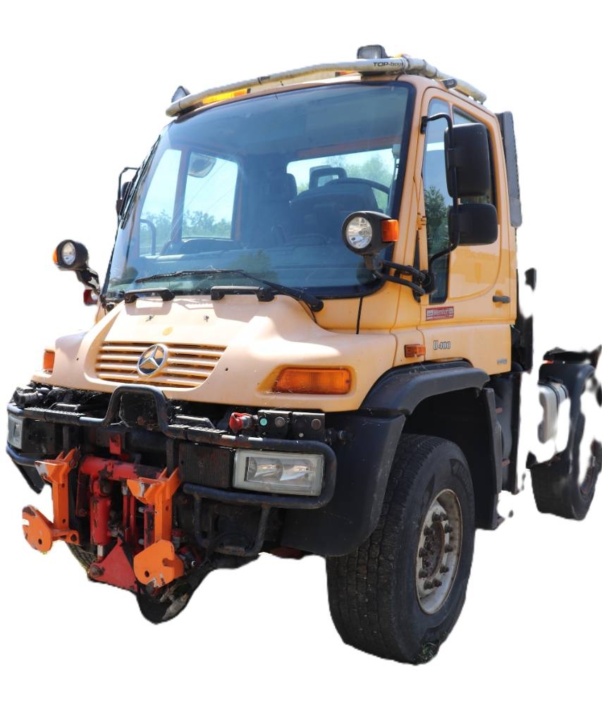 Unimog U400 Platte bakwagens