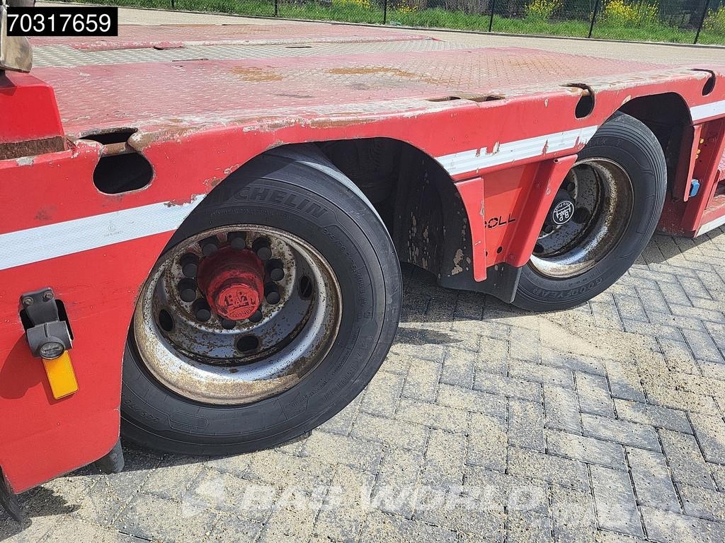 Doll T2E 2 axles Extendable 400cm APK 09/26 Gooseneck نصف مقطورة مسطحة منخفضة