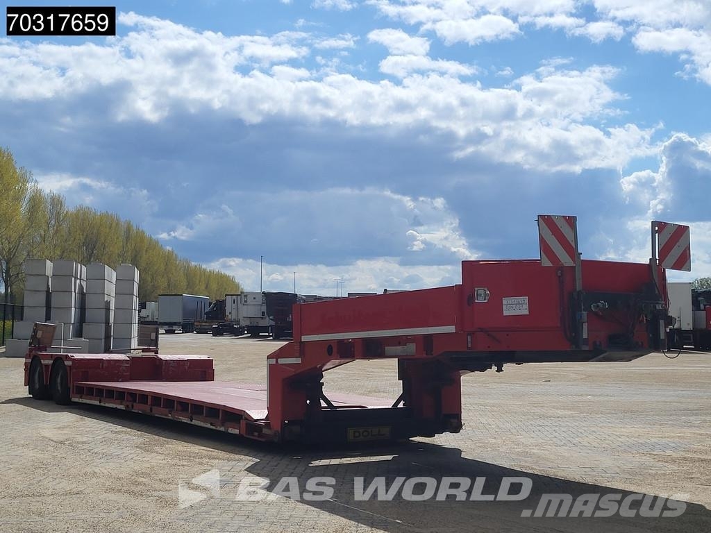 Doll T2E 2 axles Extendable 400cm APK 09/26 Gooseneck نصف مقطورة مسطحة منخفضة